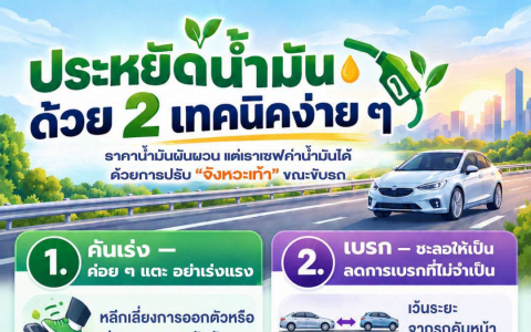 ประหยัดน้ำมันด้วย 2 เทคนิคง่ายๆ