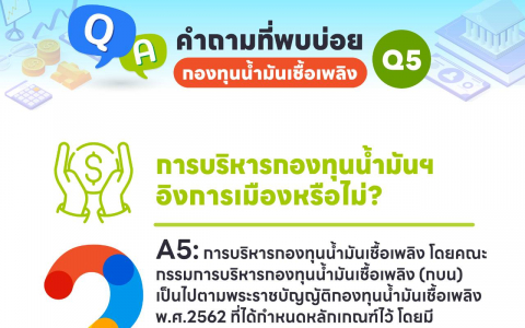 การบริหารกองทุนน้ำมันเชื้อเพลิง อิงการเมืองหรือไม่