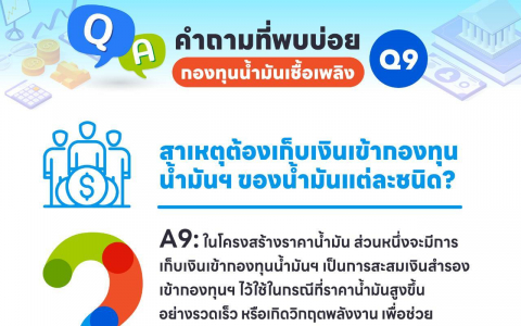 สาเหตุต้องเก็บเงินเข้ากองทุนน้ำมันฯ ของน้ำมันแต่ละชนิด
