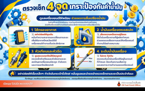 ตรวจเช็ก 4 จุด เกราะป้องกันค่าน้ำมัน 