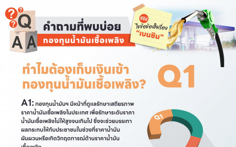 ทำไมต้องเก็บเงินเข้ากองทุนน้ำมันเชื้อเพลิง Q1