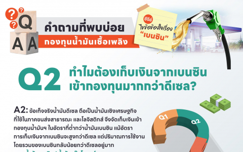ทำไมต้องเก็บเงินจากเบนซิน เข้ากองทุนมากกว่าดีเซล Q2