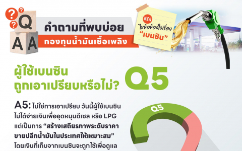 ผู้ใช้เบนซินถูกเอาเปรียบหรือไม่ Q5
